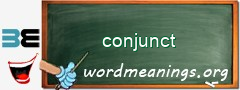 WordMeaning blackboard for conjunct